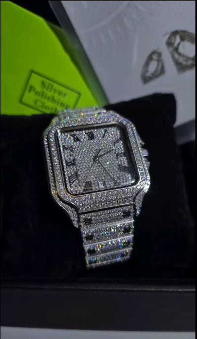 Classic Men's VVS Iced out automatic movement